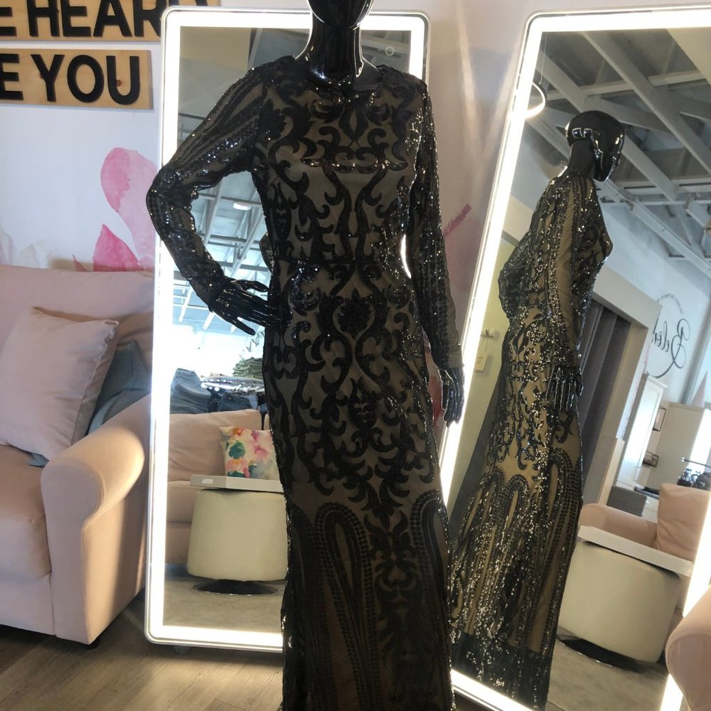Statement Sequined Bodycon Gown - Picture 4 of 4